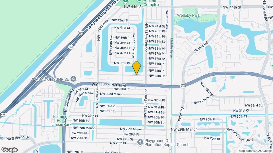 11610 NW 35th St Map and Location Details