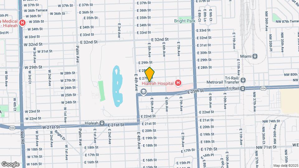 495 E 26th St Map and Location Details