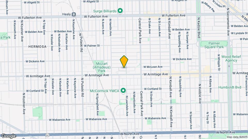 3707 W McLean Ave Map and Location Details