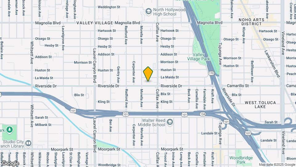 11737-11739 1/2 Riverside Dr Map and Location Details