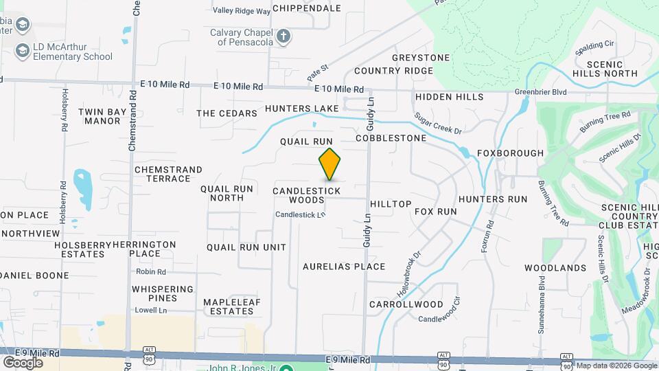 10150 Candlestick Ln Map and Location Details