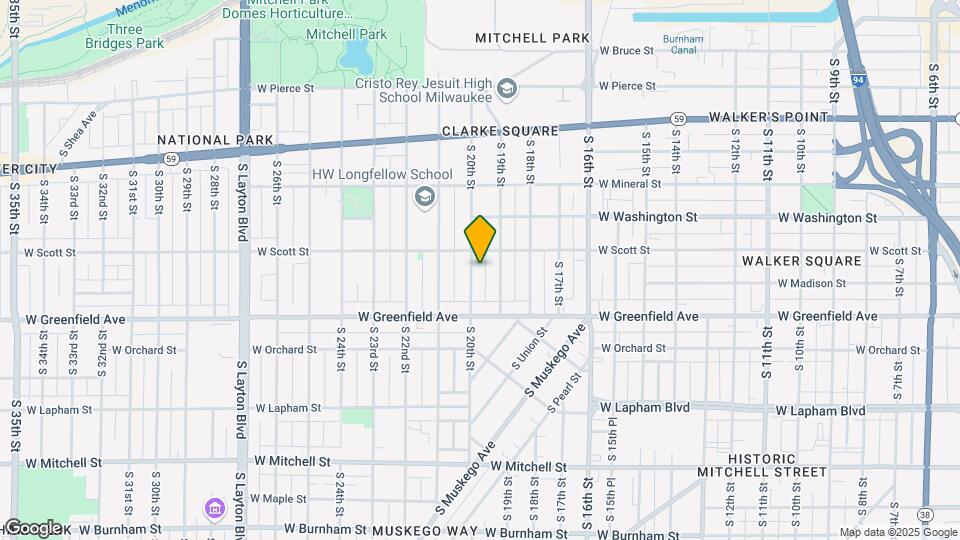 1224A S 20th St Map and Location Details