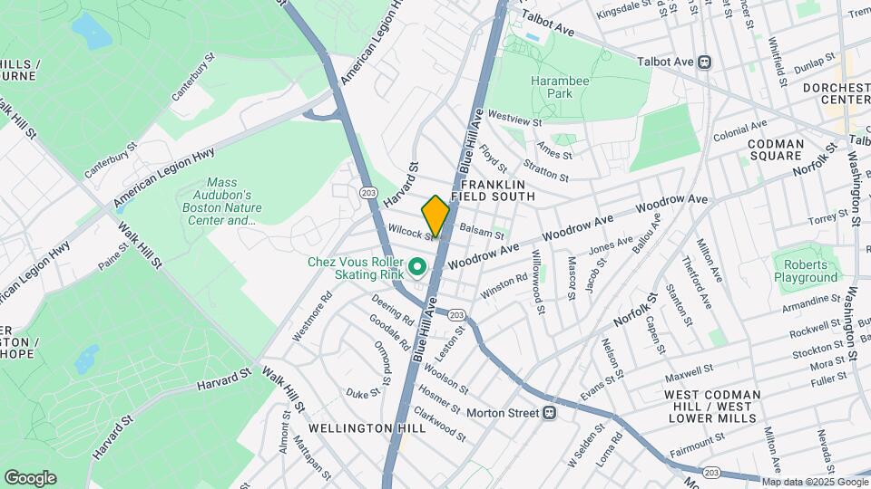 1111 Blue Hill Ave Map and Location Details