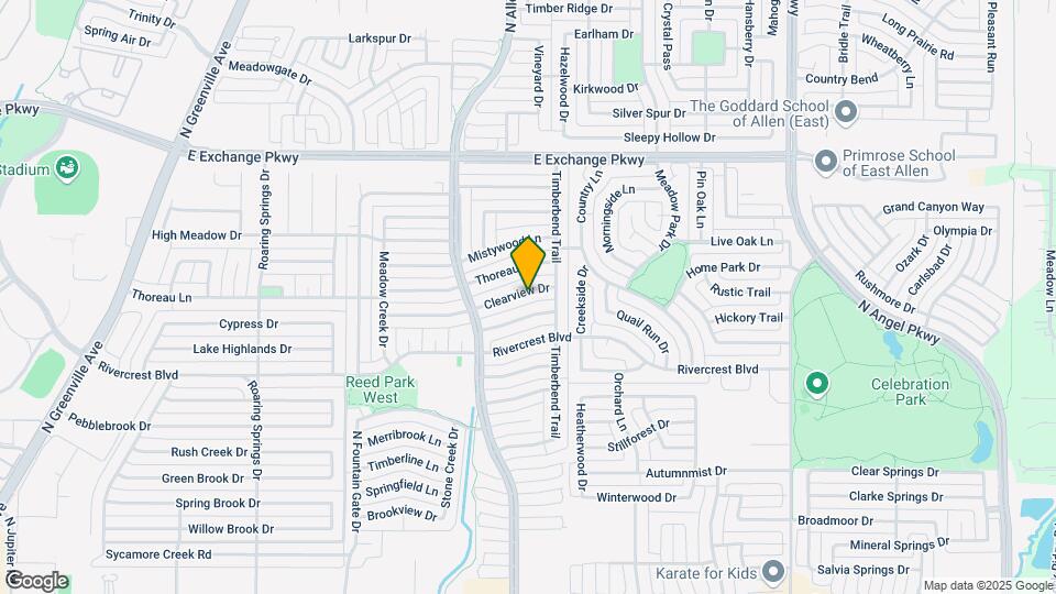1318 Clearview Dr Mapa y Detalles de la Ubicación