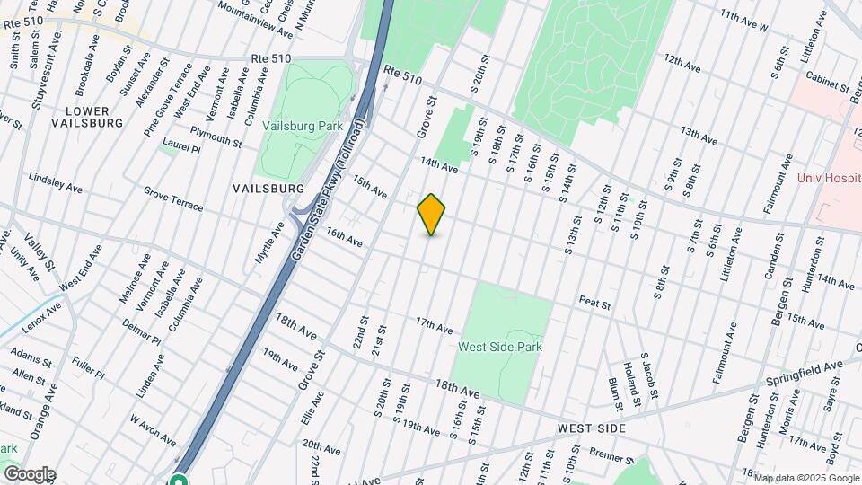540 S 20th St, Unit 2nd Floor Map and Location Details
