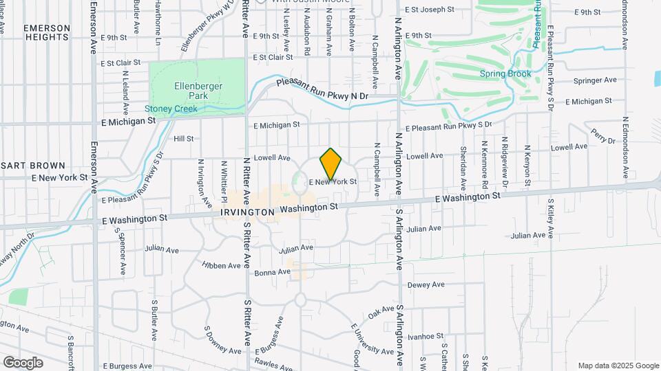 5753 E New York St Mapa y Detalles de la Ubicación