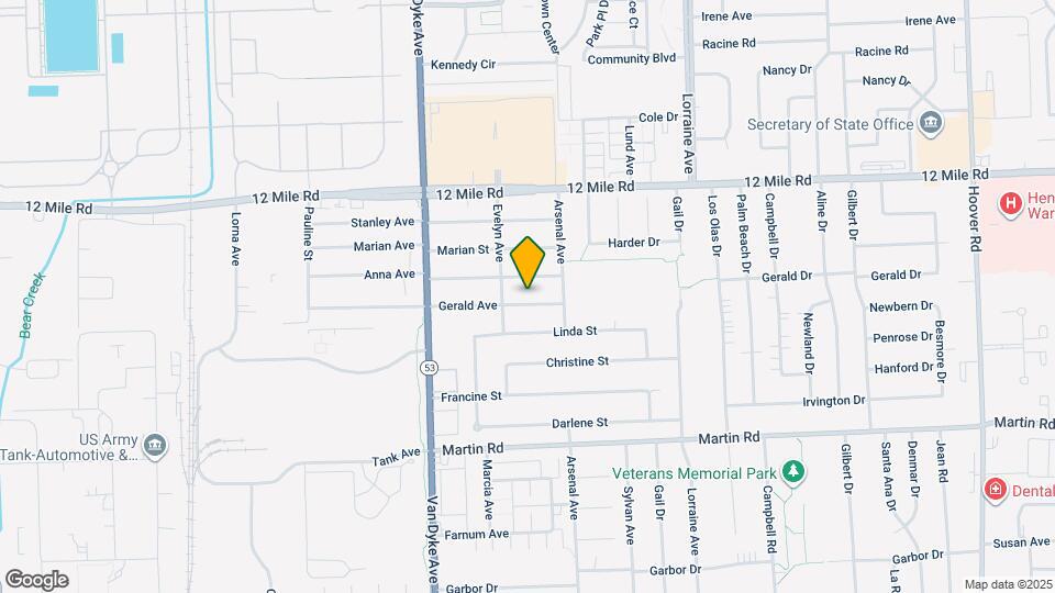8261 Gerald Ave Map and Location Details