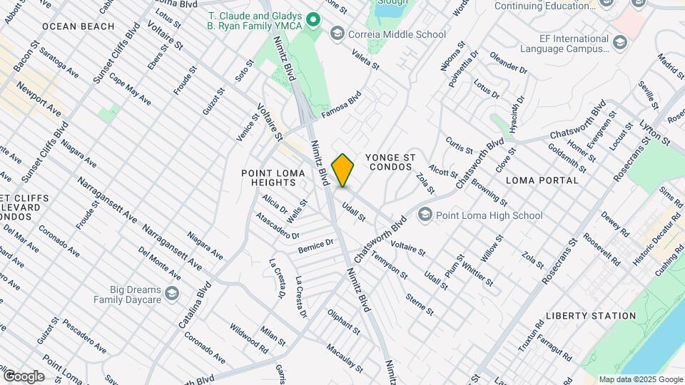 3831 Voltaire St Map and Location Details
