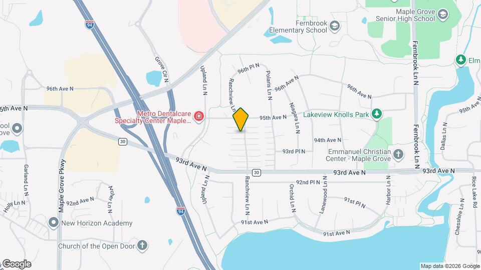 9461 Ranchview Ln N Map and Location Details