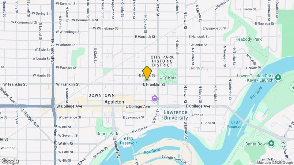 300 E. Franklin St, Unit B Map and Location Details