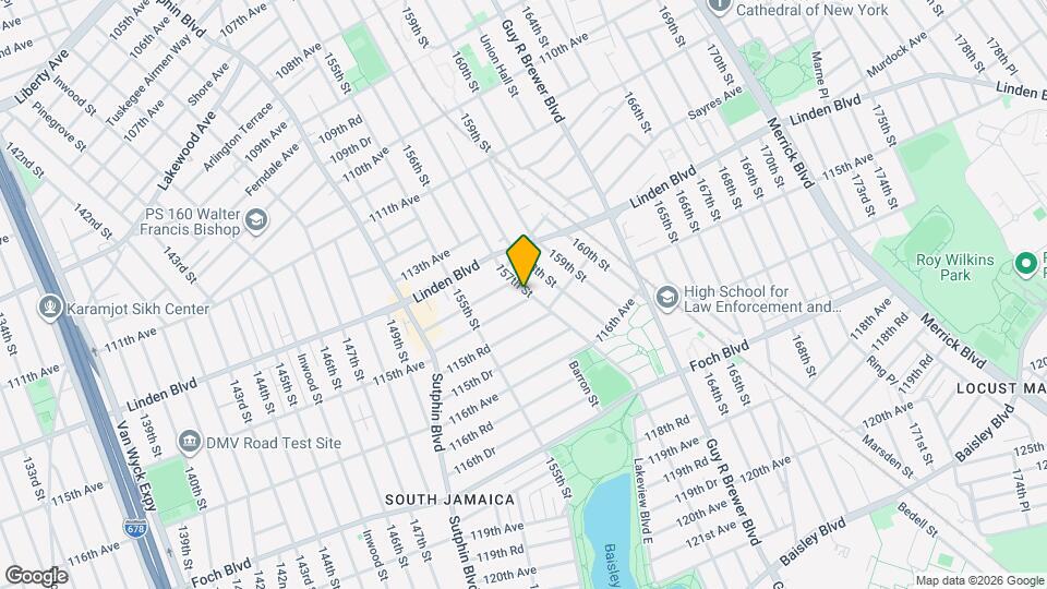 114-50 157th St Map and Location Details