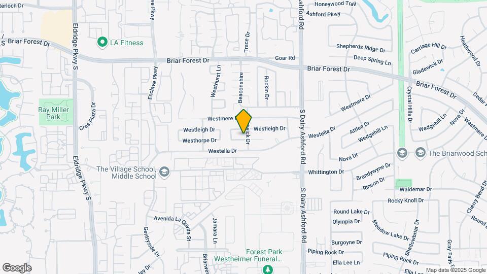 12806 Westhorpe Dr Map and Location Details