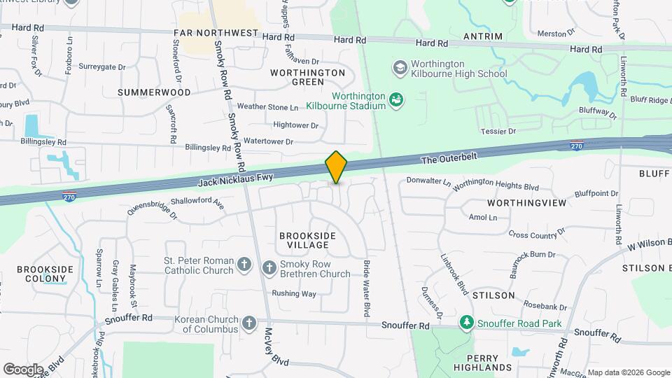 1642 Park Row Dr Map and Location Details