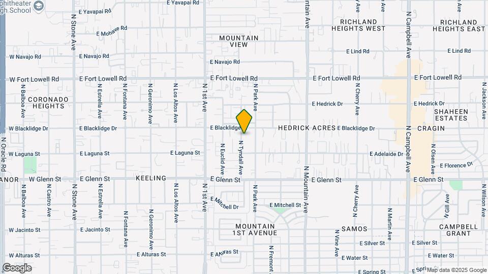2928-2938 N Tyndall Ave Mapa y Detalles de la Ubicación