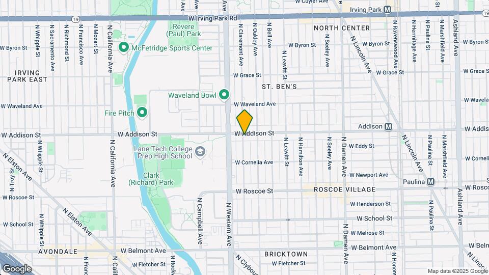 2325 W Addison St Map and Location Details