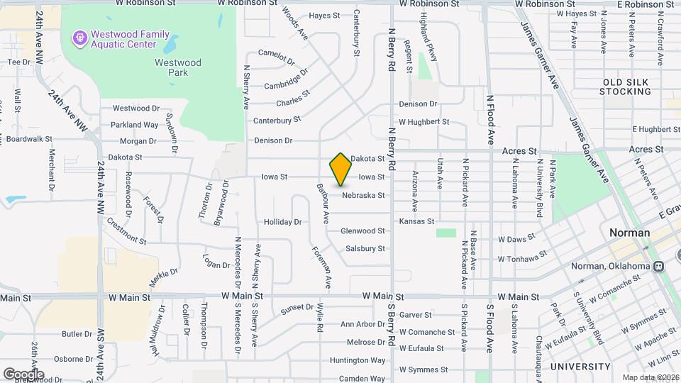 1403 Nebraska St Map and Location Details