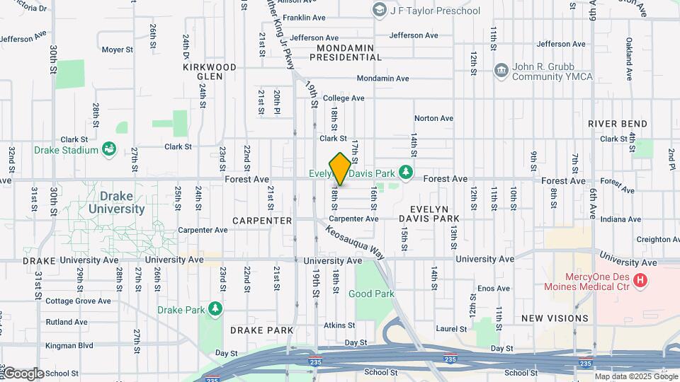 1341 18th St Map and Location Details