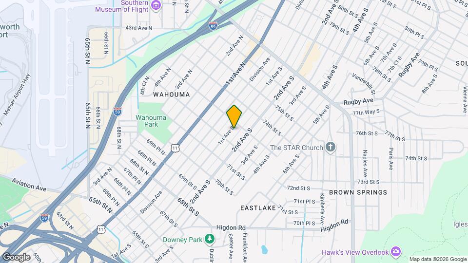 7223 1st Ave S Map and Location Details