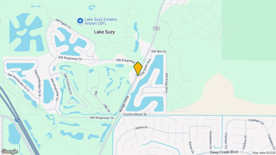 12660 SW Lakeside Dr Map and Location Details