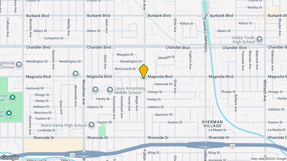 5149 Fulton Ave Map and Location Details