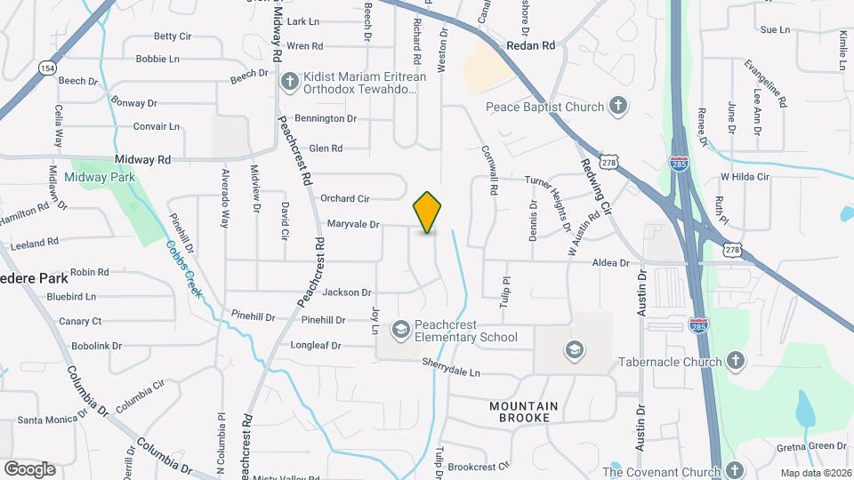 1421 Cobb Branch Dr Mapa y Detalles de la Ubicación