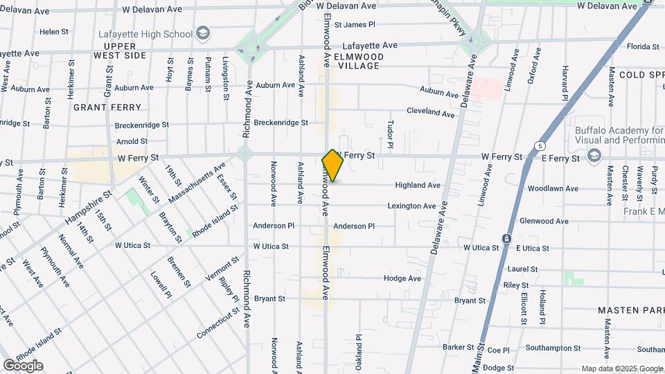 619 Elmwood Ave, Unit 2 Bedroom - Elmwood Map and Location Details