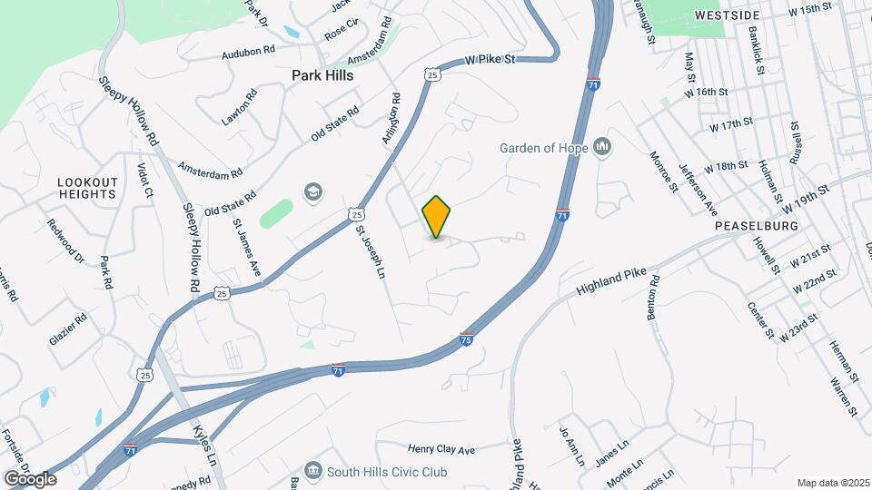 489 S Arlington Rd Map and Location Details
