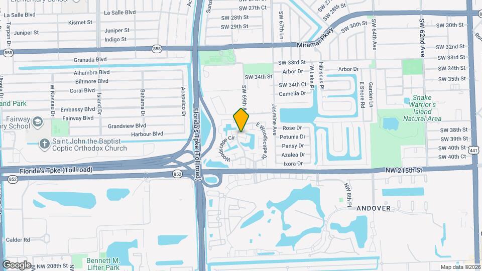 6929 SW 38th St Map and Location Details