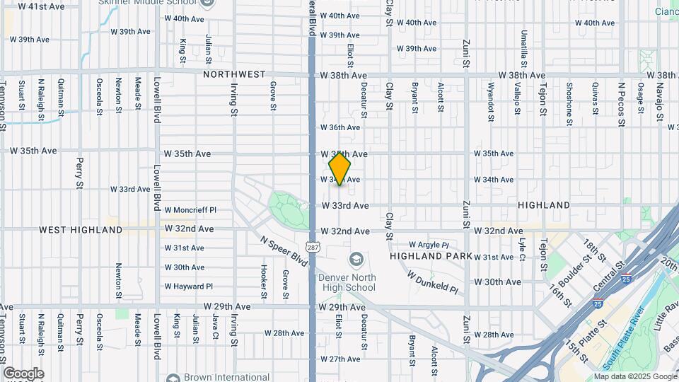 3332 Eliot St Mapa y Detalles de la Ubicación