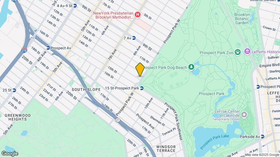 186 Prospect Park W Map and Location Details
