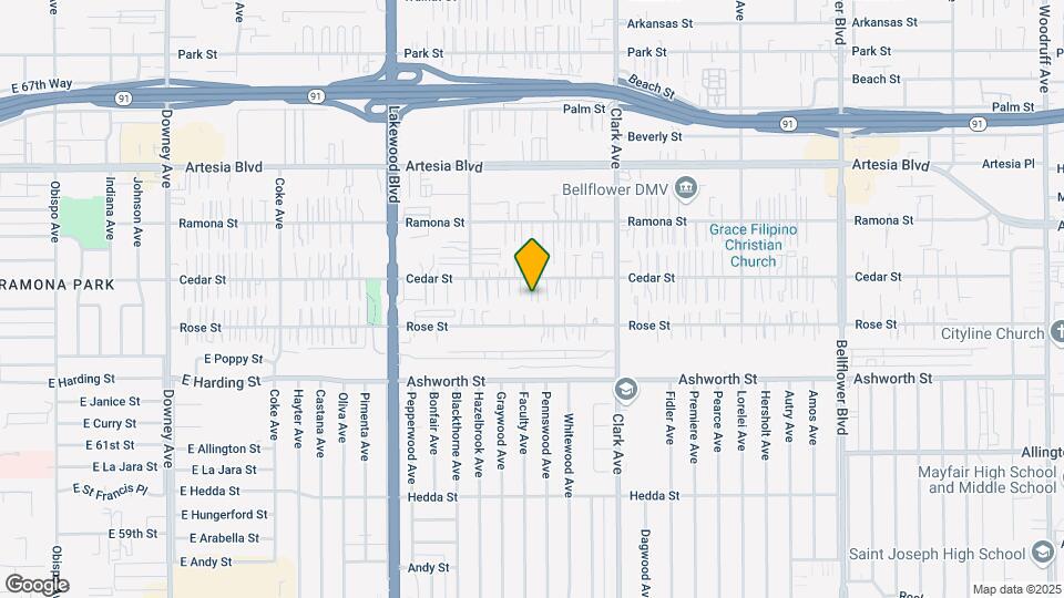 9230 Cedar St Mapa y Detalles de la Ubicación