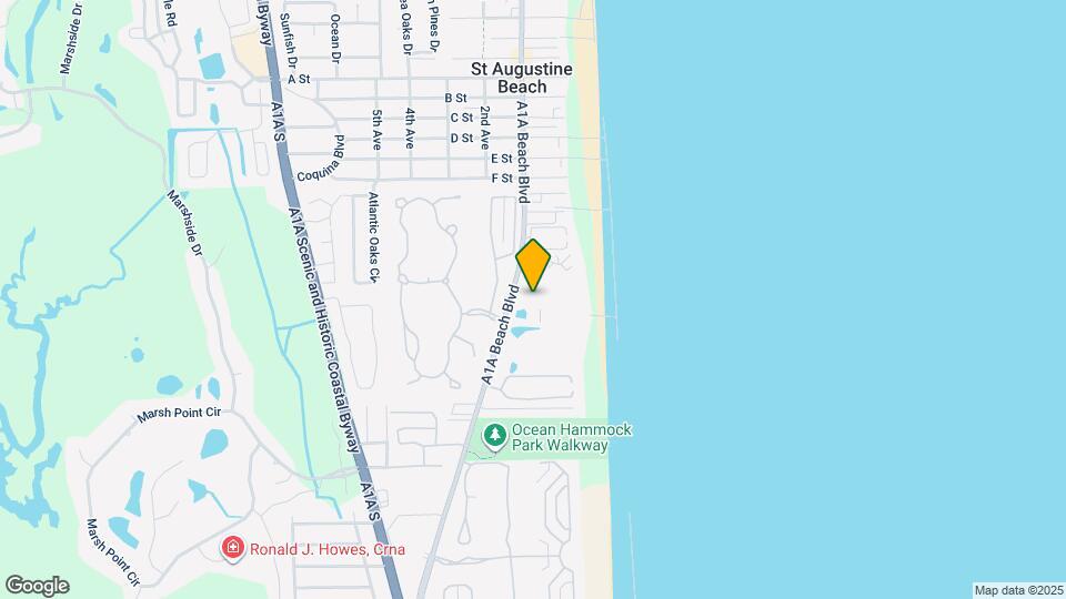 850-A1A A1A Beach Blvd Map and Location Details