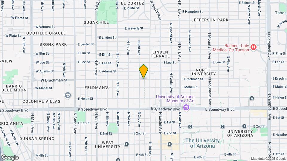 610-616 E Drachman St Mapa y Detalles de la Ubicación