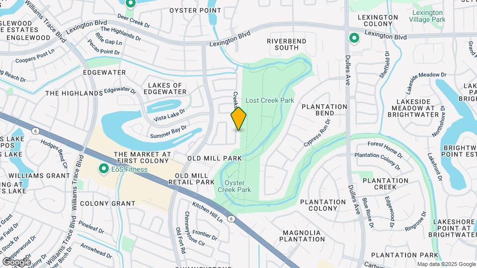 2107 Creekshire Dr Map and Location Details