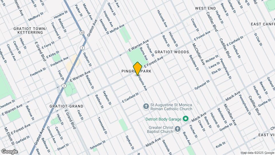 4511 Iroquois Ave Map and Location Details