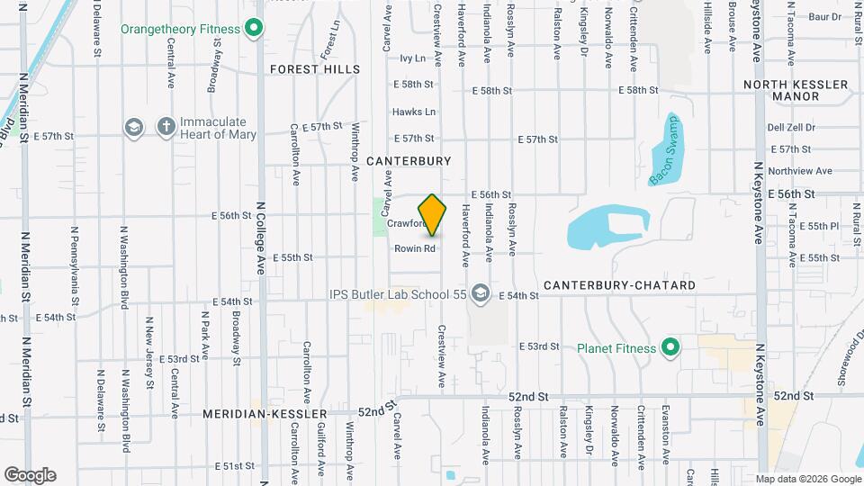 1236 Rowin Rd Map and Location Details