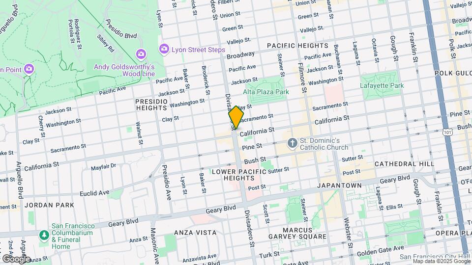 2792 California St Map and Location Details