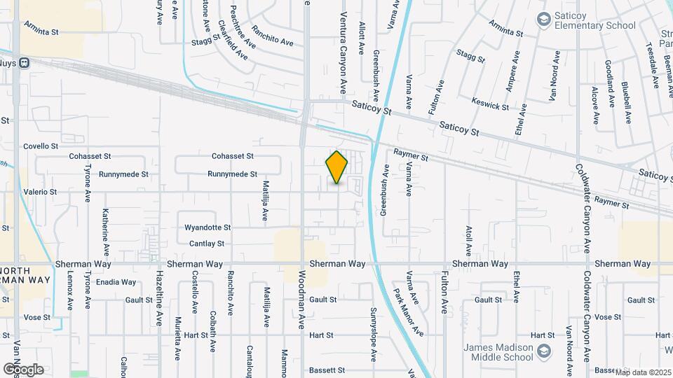 13609 Valerio St Map and Location Details
