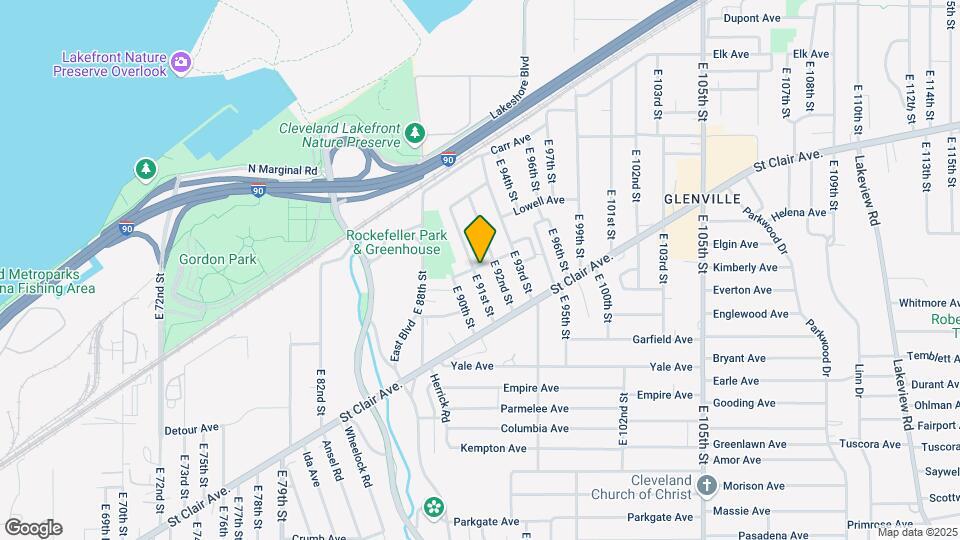 729 E 91st St Map and Location Details