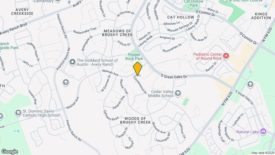 8412 Cornerwood Dr Map and Location Details