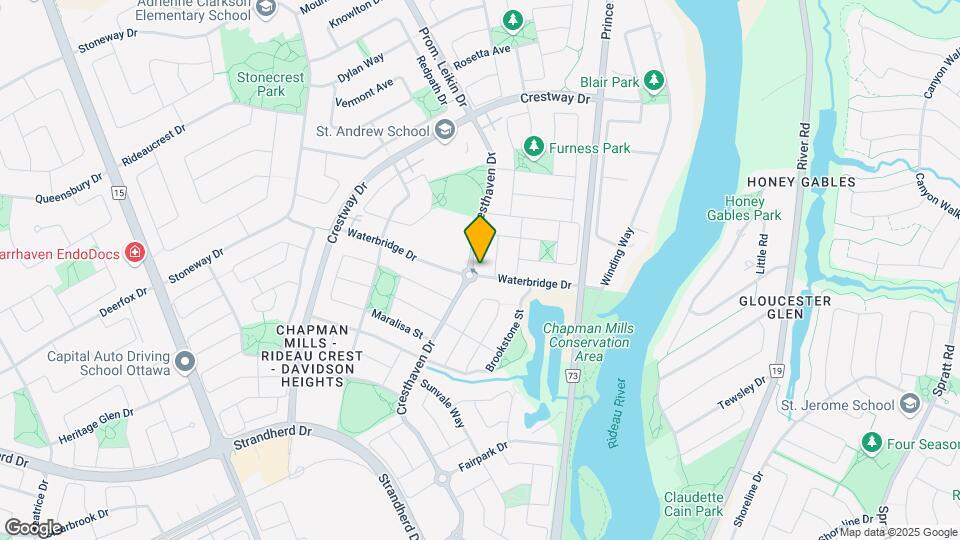 45 Waterbridge Dr Map and Location Details