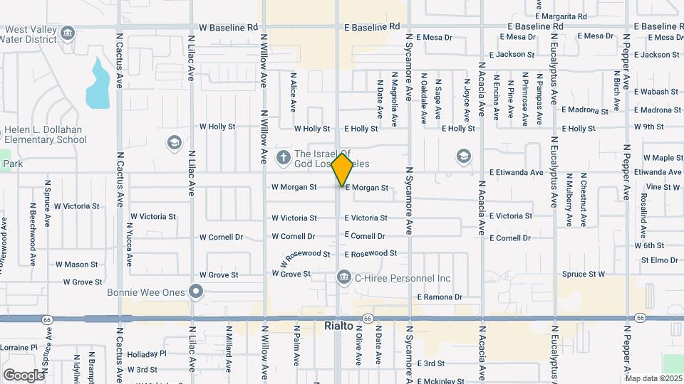 731 N Riverside Ave Map and Location Details