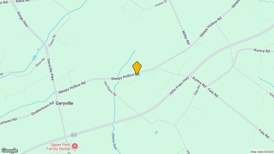 1225 Sleepy Hollow Rd Map and Location Details