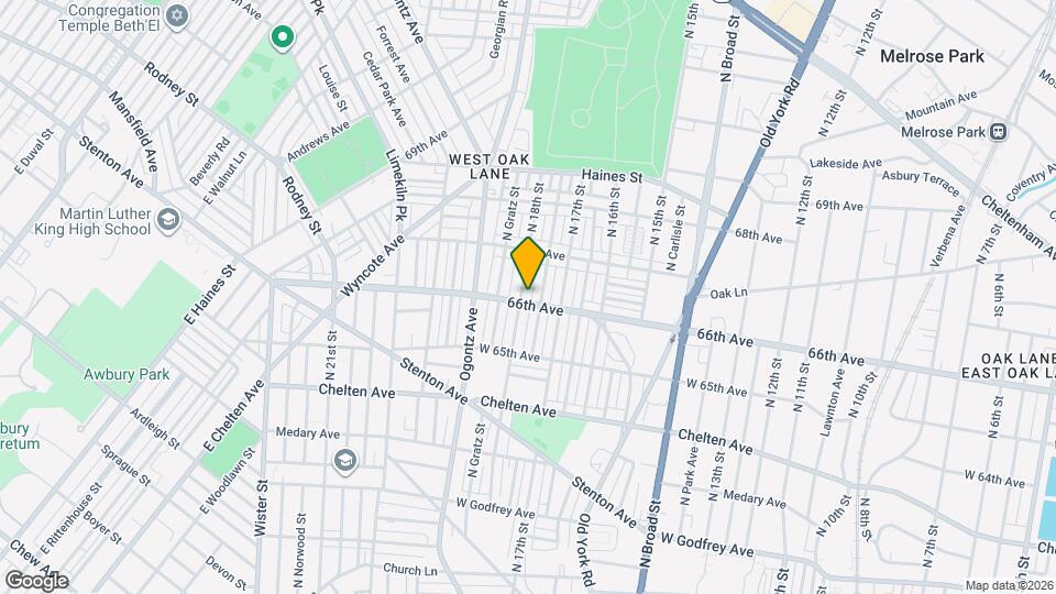 6605 N 18th St Map and Location Details