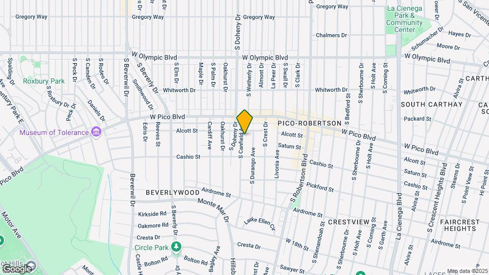 1446 S Canfield Ave Map and Location Details