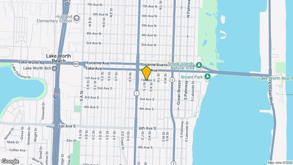 112 S J St Map and Location Details