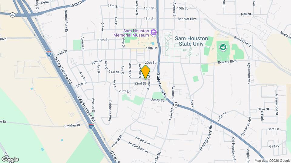 1306 22nd St Map and Location Details