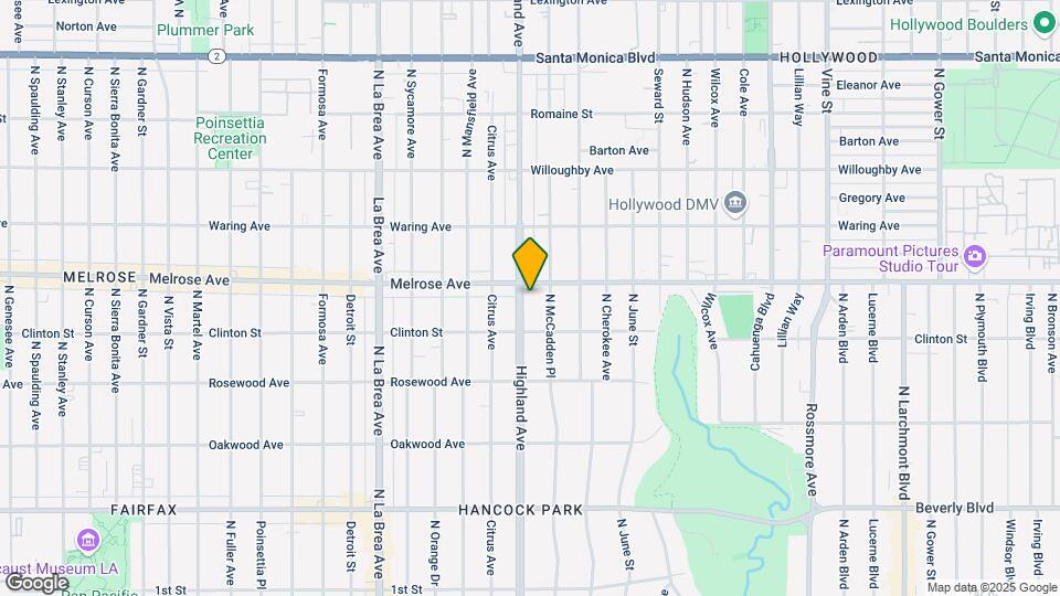 634 Highland Ave Map and Location Details