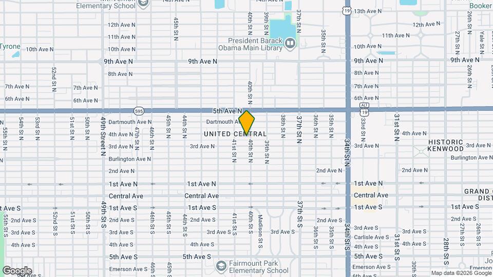 4008 1/2 4th Ave N Map and Location Details