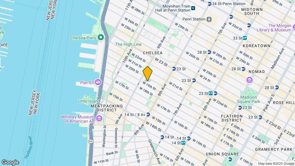 349 W 19th St Map and Location Details
